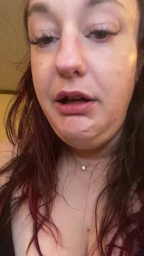 Goddess Chugs and Gulps a Large Green Tea