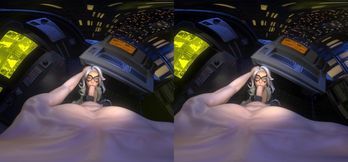 POV of Black Cat Showcasing Her Cock Sucking & Cum Swallowing Skills