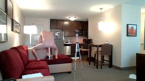 Fucked My Juicy ASSHOLE in a HOTEL Suite w/HUGE SUCTION CUP DILDOS