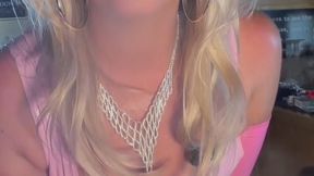 Aurelia’s All-Pink PVC Smoke Show – Cleavage, Inhales & Bare-Knuckle Love