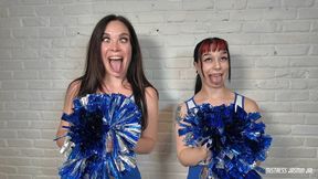 Cheerleader Gooning Queens Cross Eyes & Beg for Your Cum: Pump It Up, Jerk Junkie!