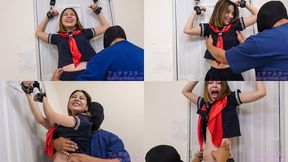 Saryuu Usui - SOFTCORE TICKLING Japanese beauty in school uniform cosplay tied to the door (MF TICKLING) (Saryuu’s TICKLING part3) TIC-258-3