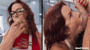 Serving Hot Pie To The Neighbor: Big Titted Redhead MILF Alexis Fawx and Scott Nails Part 2