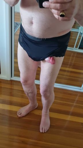 My dream cock in my black panties