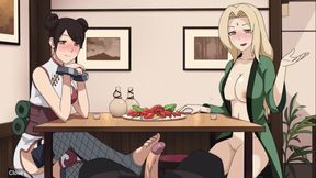 Kunoichi Trainer - Ninja Naruto Trainer - Part 63 - Naked Tsunade Tenten Footjob by Loveskysanx