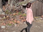 Girlfriend Experience in cabin & outdoors.