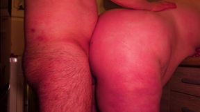 Stepsister Couldn't Resist - Ended up on Her Knees in Front of an Old Bull