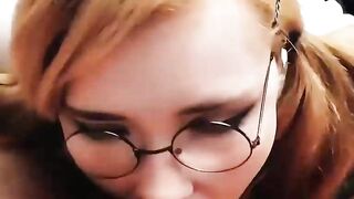 Honey Teenager Deep Sucking Big Cock Cum in Mouth
