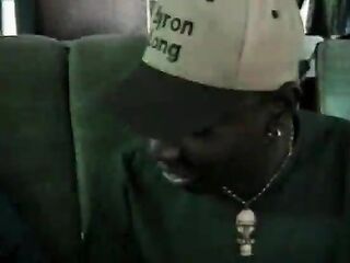 Ebony hooker bangs beautiful black babe Lil Asss whilst driving the bus