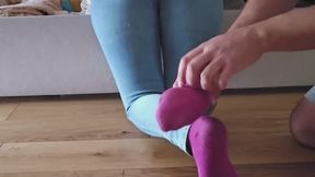 Spanked and tickled under the bed