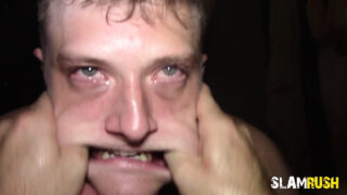 Hardcore anal gangbang pounds American gay bottoms