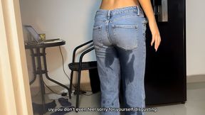 I pee in my jeans and my cousin humiliates me