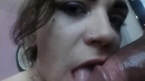 Tranny trixxy no teasing bbc pleasing cum bucket.