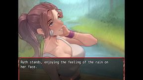 Outdoor rain turns best friend's curvy outfit all wet