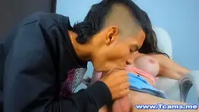 Pretty Shemale Got A Hot Blowjob From Boyfriend