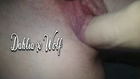 Big clit pussy stretching