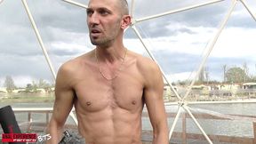 bts of the scene: (wet) nemesi gangbang first 5 on 1 dap, dp, pissing