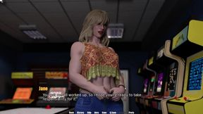 Two Horny Shemale Girls Having Anal Sex In Gaming Arcade