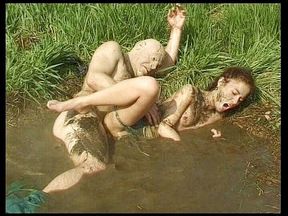 Hot teen moans as she gets a hard fuck in the mud