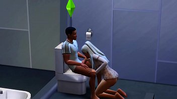 Boquete no banheiro - The Sims 4