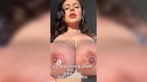 Cum In Your Own Face Oiled Up Huge Tits JOI & Kissing Pov 😘💦💦💦