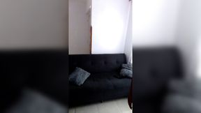 My wife sends me a video showing me her pussy in the living room