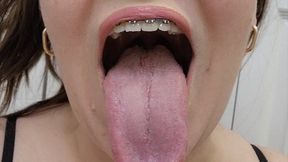 Wide Eyed, Long Wet Tongue Vore