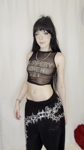 Teen onlyfan shows off her tits on cam
