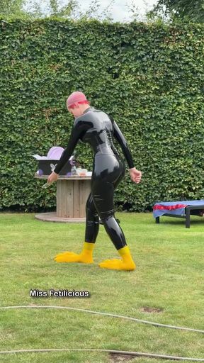 Expectation Walking on Majestic Silicone Paws. Reality Me Trying Not to Faceplant in the Grass While Filming