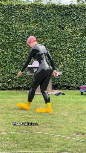Expectation Walking on Majestic Silicone Paws. Reality Me Trying Not to Faceplant in the Grass While Filming