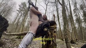 cute busty teen gets fucked in the forest