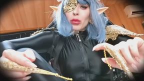 Little Demoness Baal's new toy - FEMME FATALE , DEMON, COSPLAY , CATSUIT