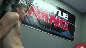 Busty bitch with big boobs, Sophie Dee and a handsome boxer are having sex, just for fun