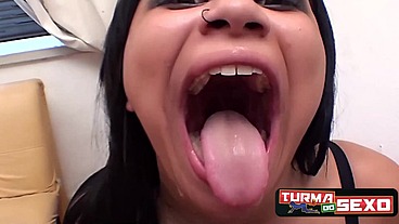 Surubinha com ninfetas e anal - Celine Salles - Frotinha Porn Star - Renatinha Gaucha