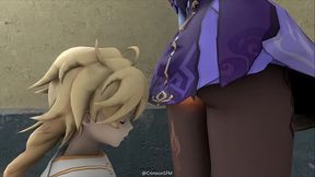 Keqing farts on Aether