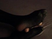 Sissy Ochani dreams about cock between her feet