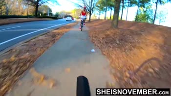 Msnovember's Kinky Ride: POV Bicycle Booty Cheeks