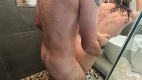 Shower Threesome to Conserve Water