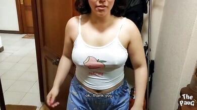 Curvy Colombian neighbor surprises with a sensual massage that turns into passionate bedroom sex