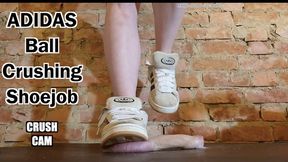 Adidas Printed onto Cock & Balls - Cum Crushed & Stomped out: Hard Trampling Sneakers Shoejob **CRUSH CAM version** Dolores trainers tennis campus ball trample heavy full weight testicle crush extreme CBT ballbusting cumshot busting femdom FJ footjob