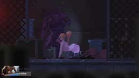 Zetria Hentai Pikselnaya Strelyalka Goryachaya Blondi S Bolshoi Grudu Trahaetsya S Monstrami Chast 2