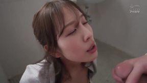 Japanese porn star with big tits gets an anal threesome at the office