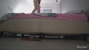 Jumping on the Bed View POV from Underneath