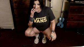 Destroying 2 Pairs Vans Sneakers