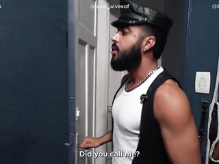 LIEUTENANTS IN BARRACKS SCREWING THE RECRUIT