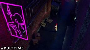 F U T A Sentai Squad | Big Tit Redhead's Futanari Cock Gushes with Cum During Creampie