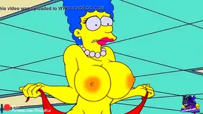 Marge Simpsons Luscious Curves Ignite Hot Fantasies in Sultry Animation
