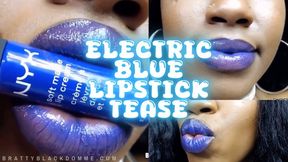 Blue Lipstick Lips Tease