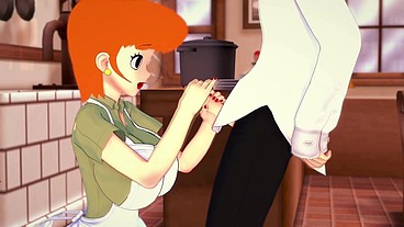 Dexter's Milf BJ - Dexter's laboratory