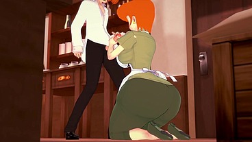 Dexter's Milf BJ - Dexter's laboratory